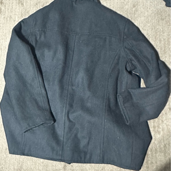 Men’s Black Pea Coat - Picture 8 of 9